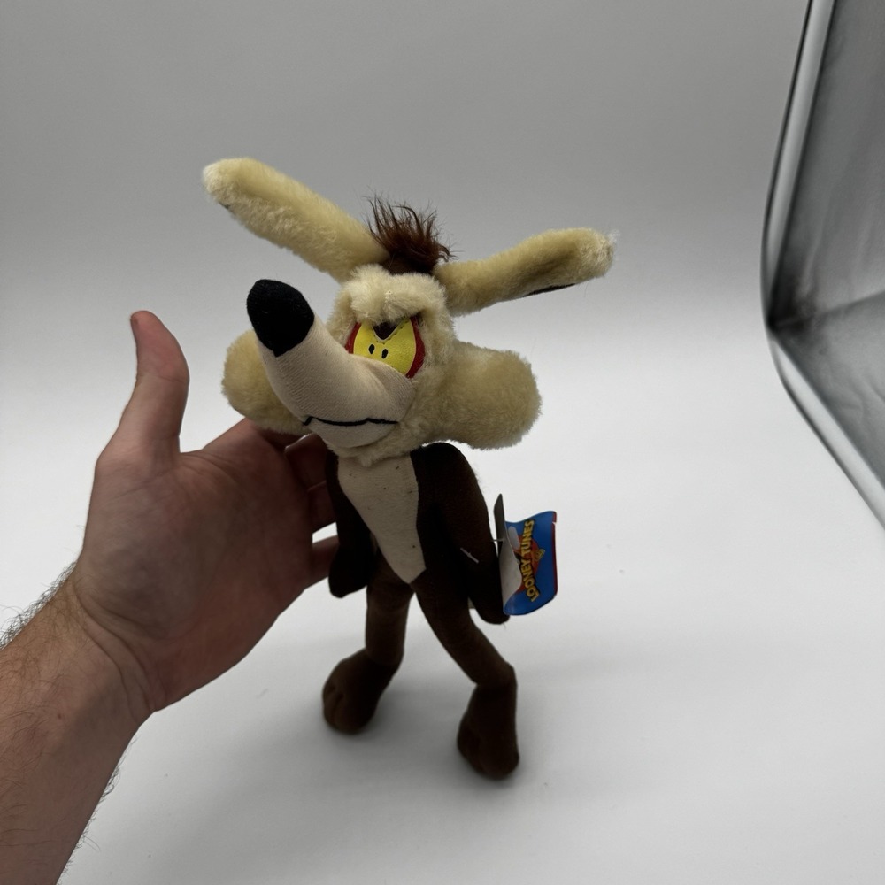 VTG 1994 Warner Bros Looney Tunes Wile E Coyote 12" Stuffed Plush